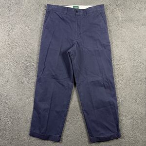 J Crew Pants Mens 32 (Fits 31x29) Blue Giant Fit Chinos Wide Leg Preppy
